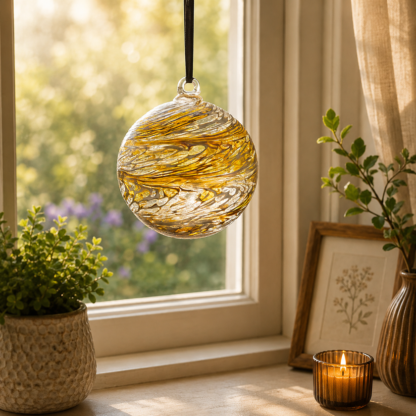 15cm Friendship Ball - Pastel Gold