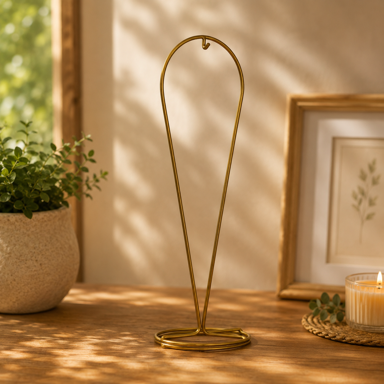 Gold Droplet Display Stand – Fits Droplets Only (Elegant Glass Display)