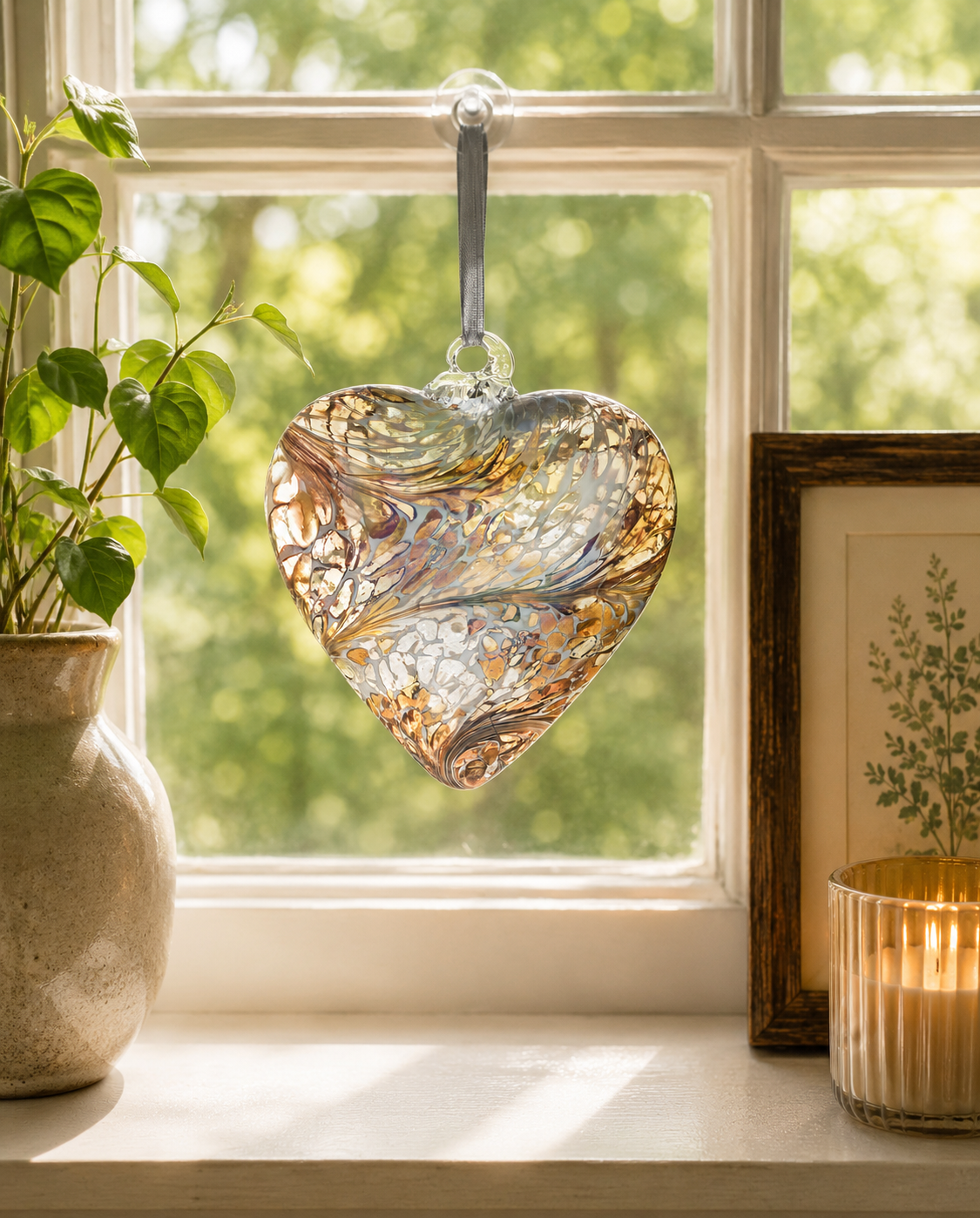 12cm Friendship Heart - Pastel Gold