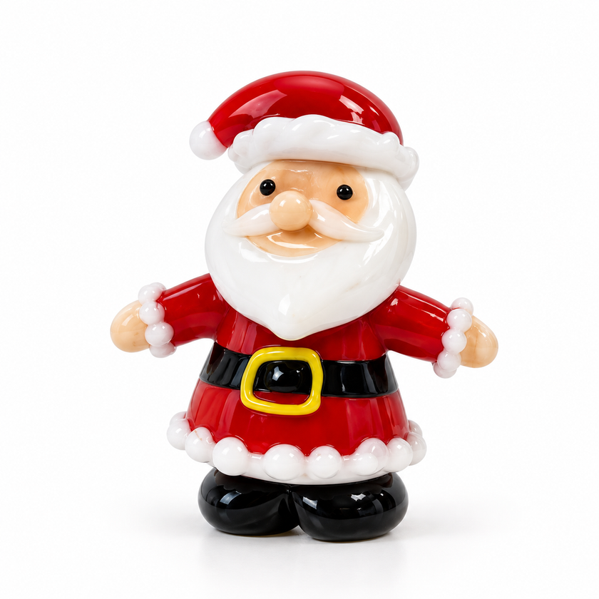 Glass Santa Claus – Christmas Miniature Figurine