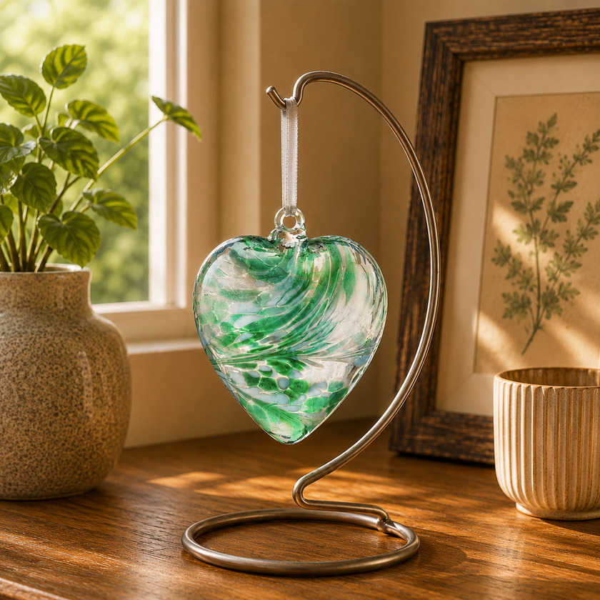 8cm Friendship Heart - Green