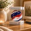 10cm Friendship Ball – Happy Independence Day (Handmade Glass Keepsake)