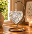 12cm Friendship Heart - Pastel Silver
