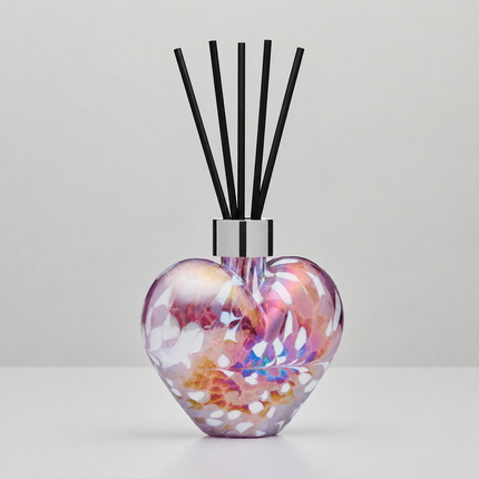 Violet Heart Reed Diffuser – Handcrafted Glass Bottle (No Oil)