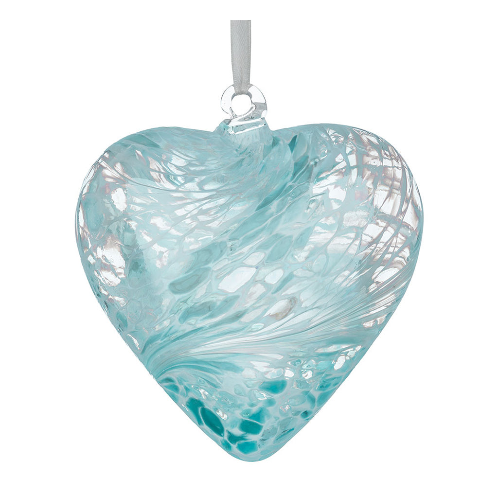 8cm Friendship Heart - Forever Yours - Pastel Blue