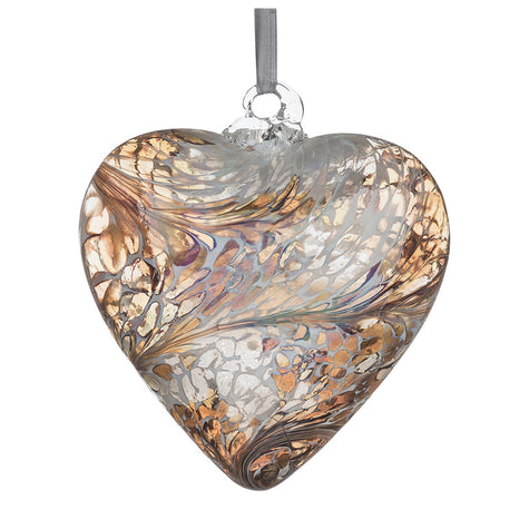 8cm Friendship Heart – You're Amazing (Pastel Gold, Handmade Glass Keepsake)