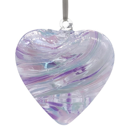 8cm Friendship Heart - Bestie - Pearl