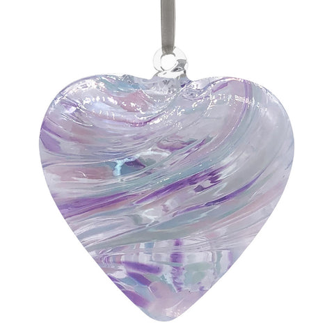 8cm Friendship Heart - Bestie - Pearl