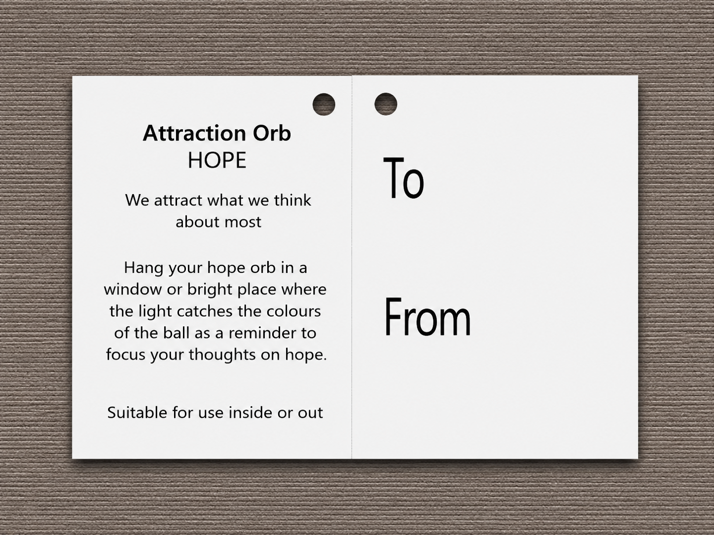 Attraction Orb - Hope
