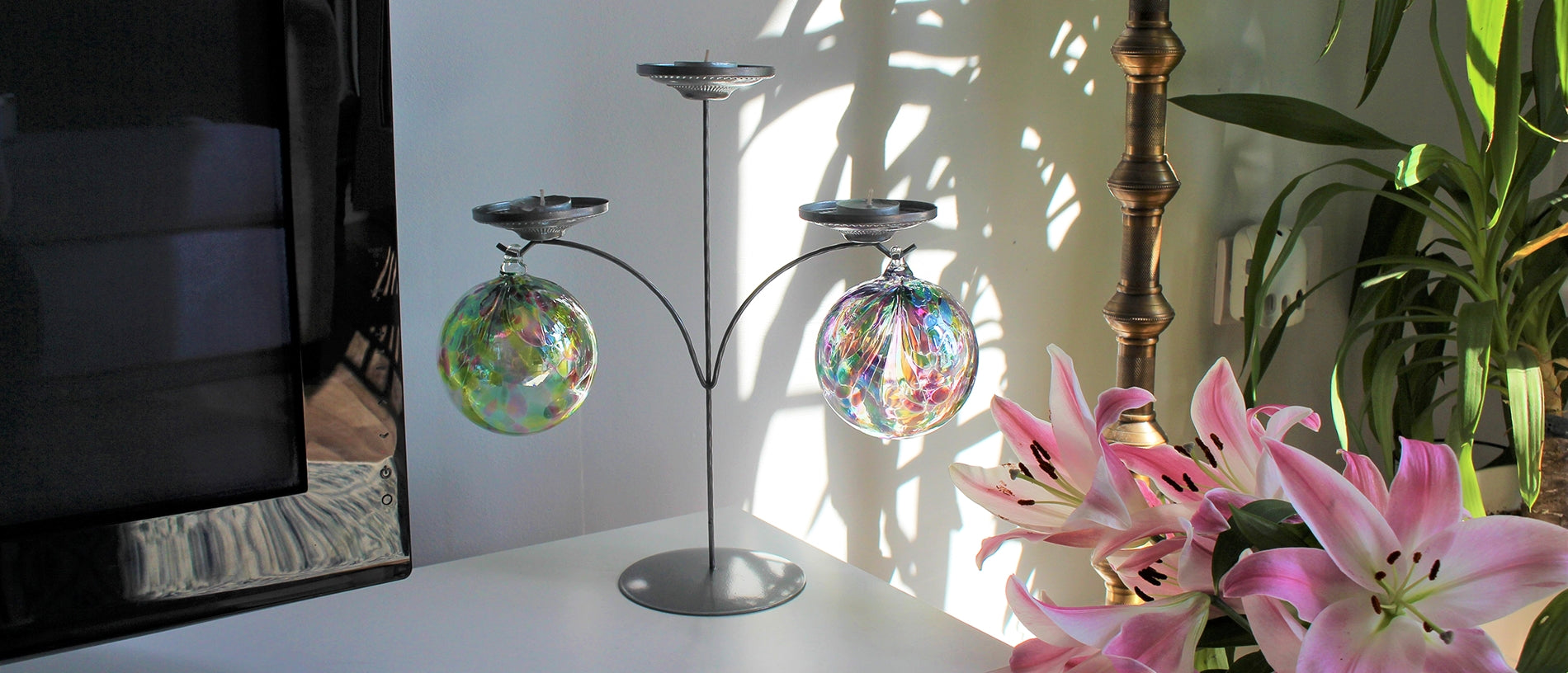 10cm Friendship Ball - Feather Design -Multicoloured