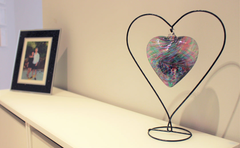 12cm Friendship Heart - Multicoloured Turquoise