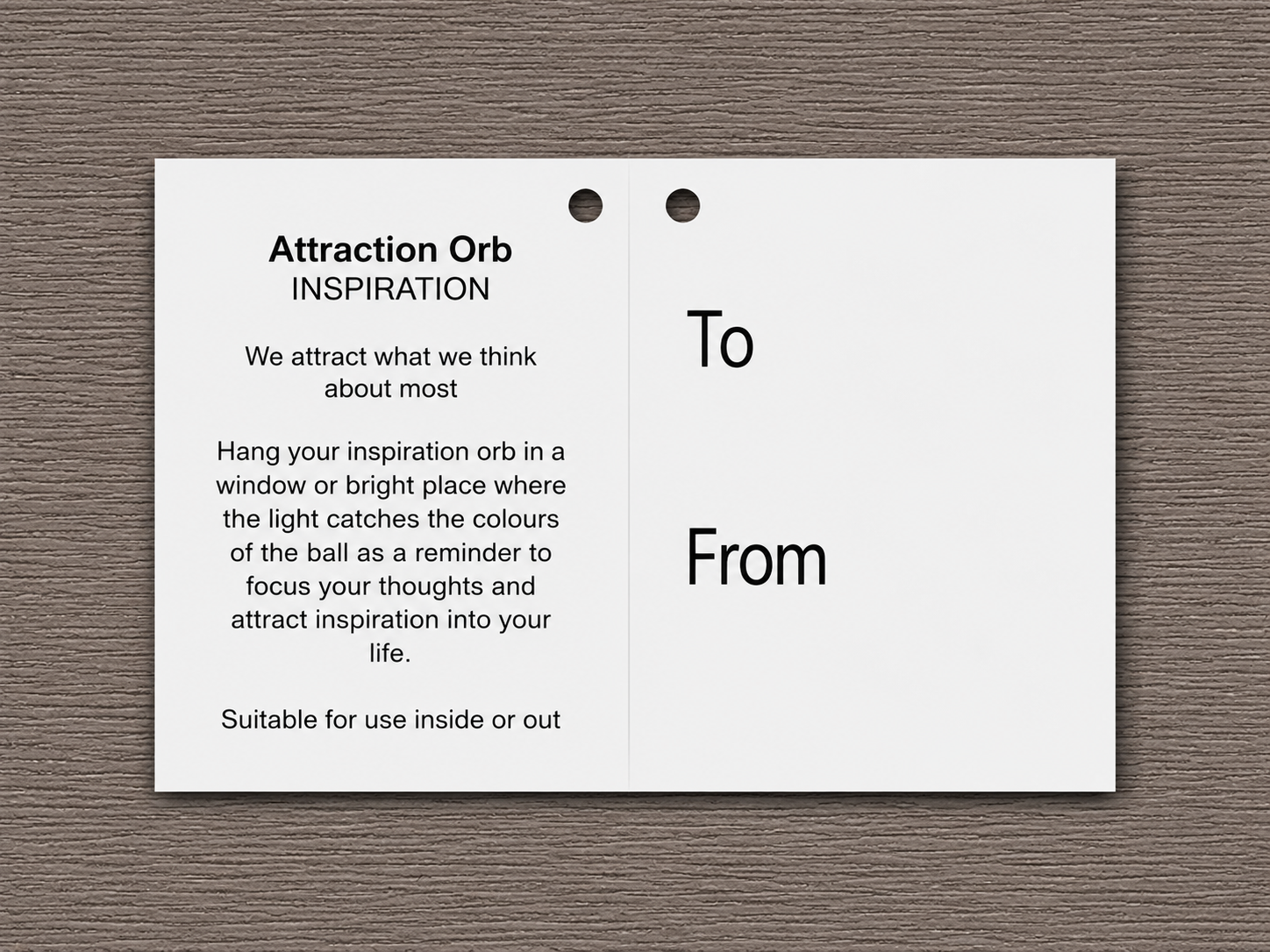 Attraction Orb - Inspiration