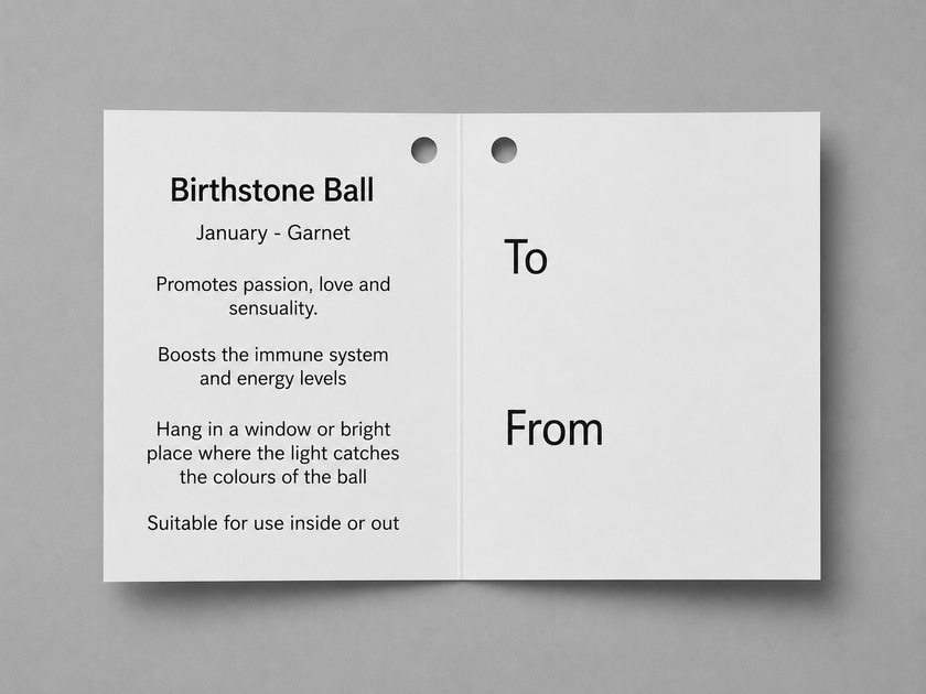 Birthstone Ball -  January - Garnet