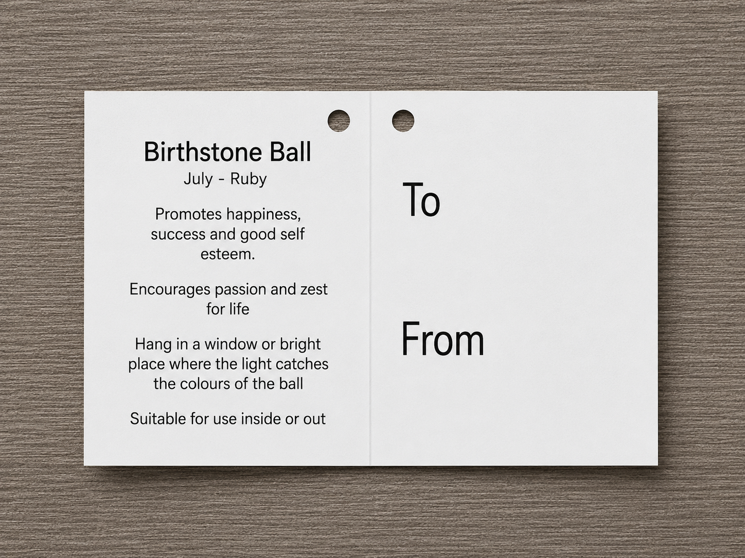 Birthstone Ball - July - Ruby
