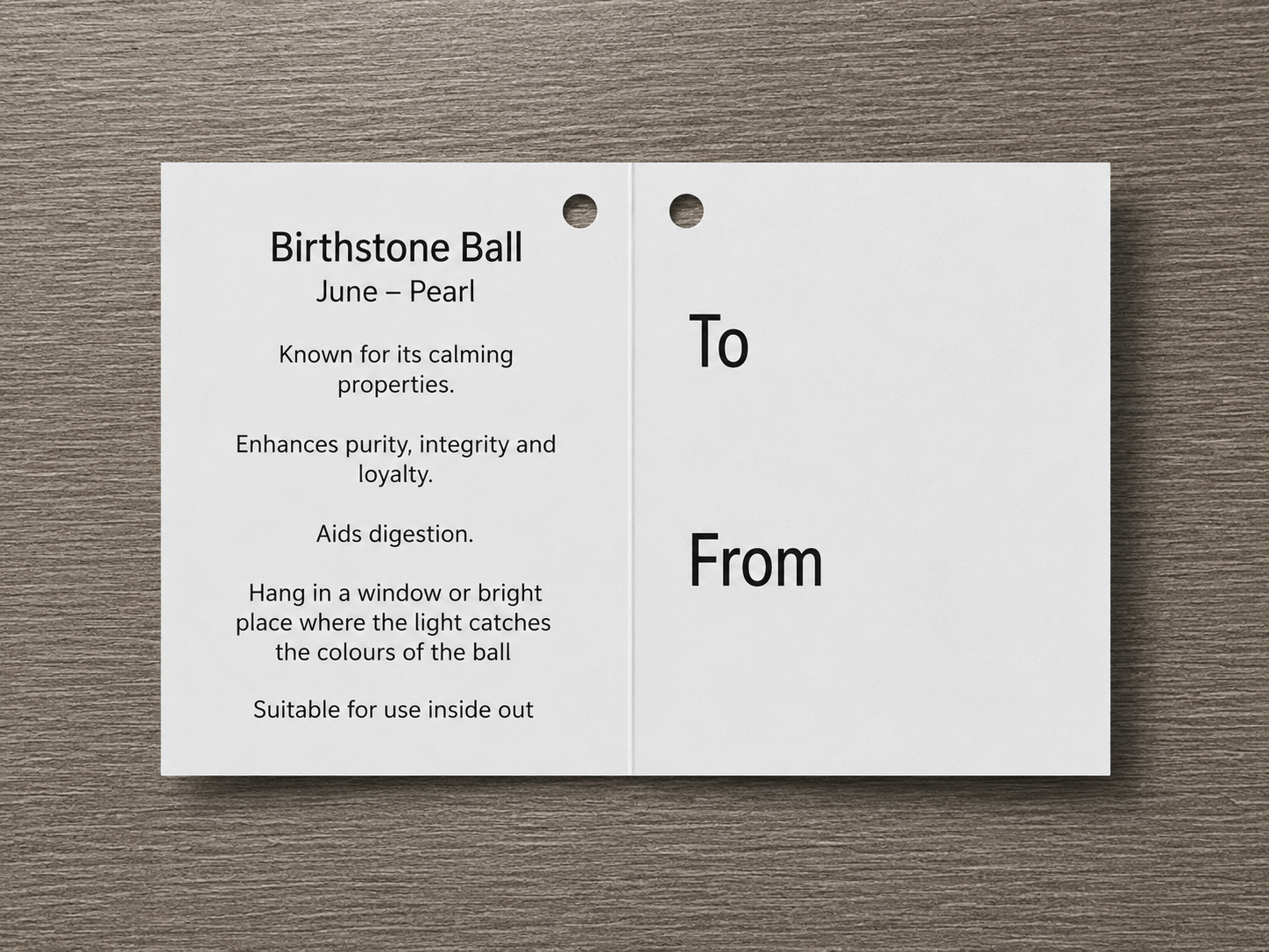 Birthstone Ball - June - Pearl
