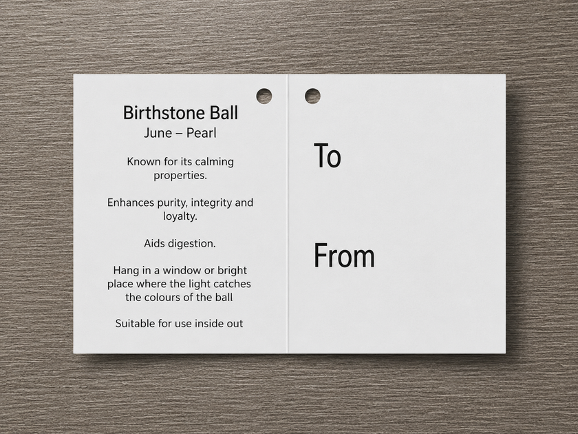 Birthstone Ball - June - Pearl