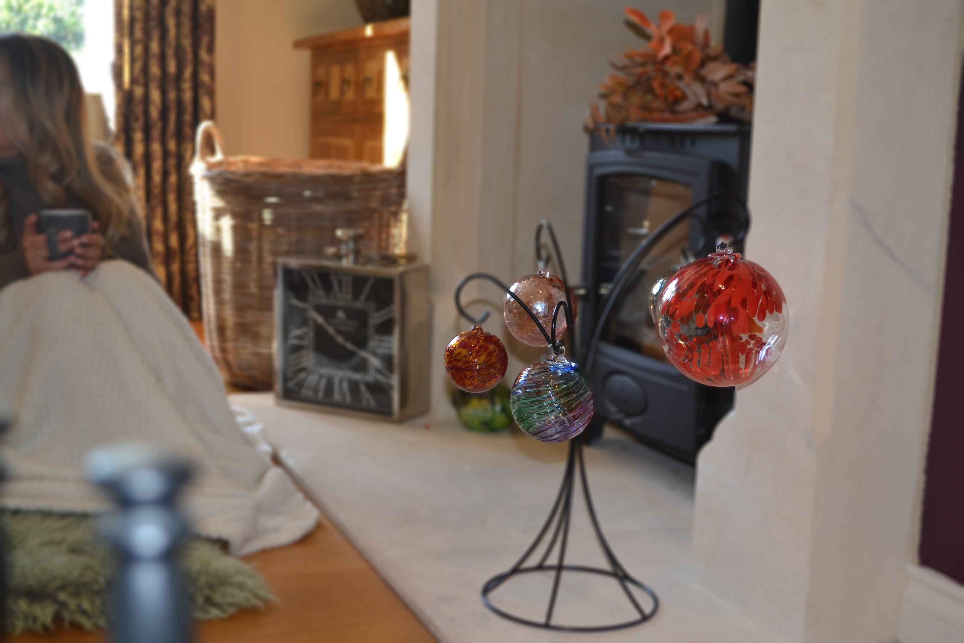 8cm Friendship Ball - Red & Yellow