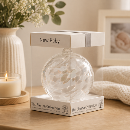 10cm Friendship Ball – New Baby Gift (Handmade Glass Keepsake)
