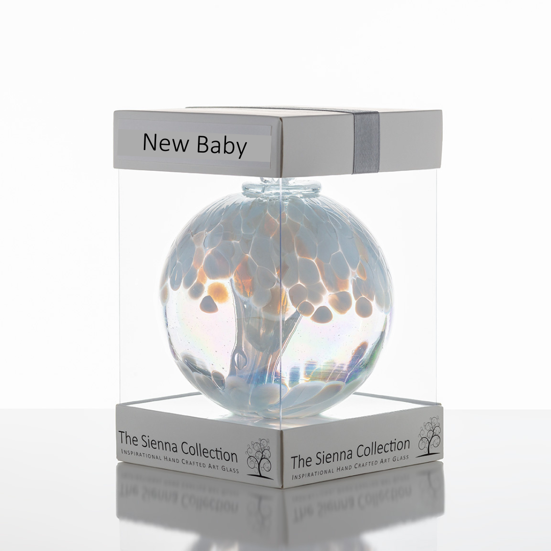 10cm Spirit Ball – New Baby Gift (Handmade Glass Keepsake)