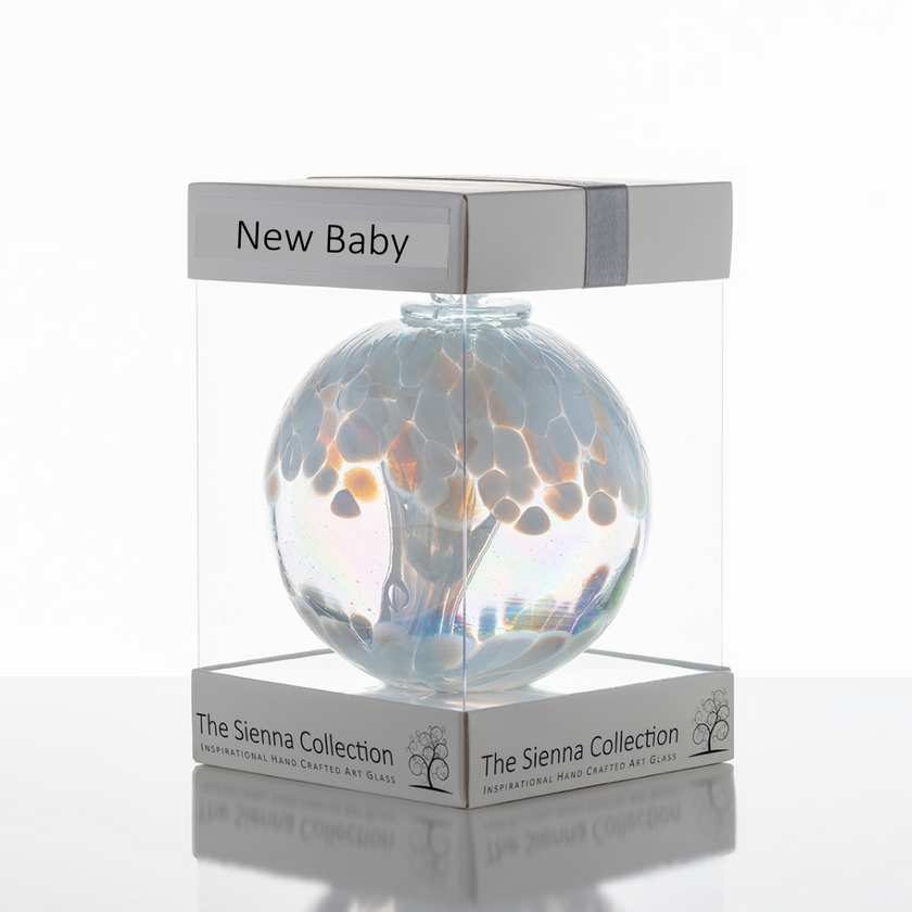 10cm Spirit Ball – New Baby Gift (Handmade Glass Keepsake)