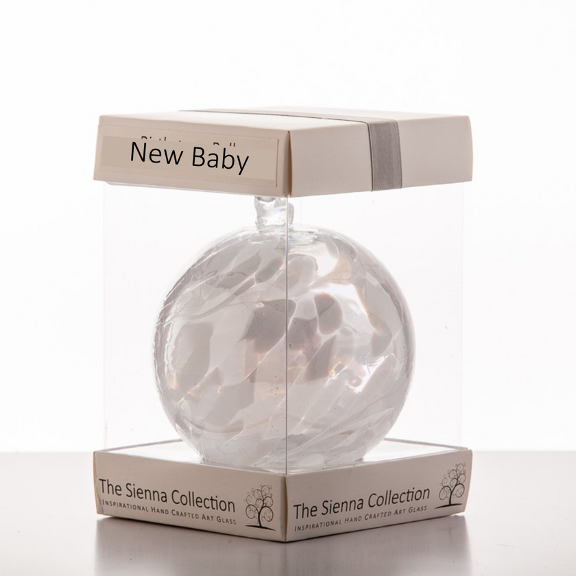 10cm Friendship Ball – New Baby Gift (Handmade Glass Keepsake)