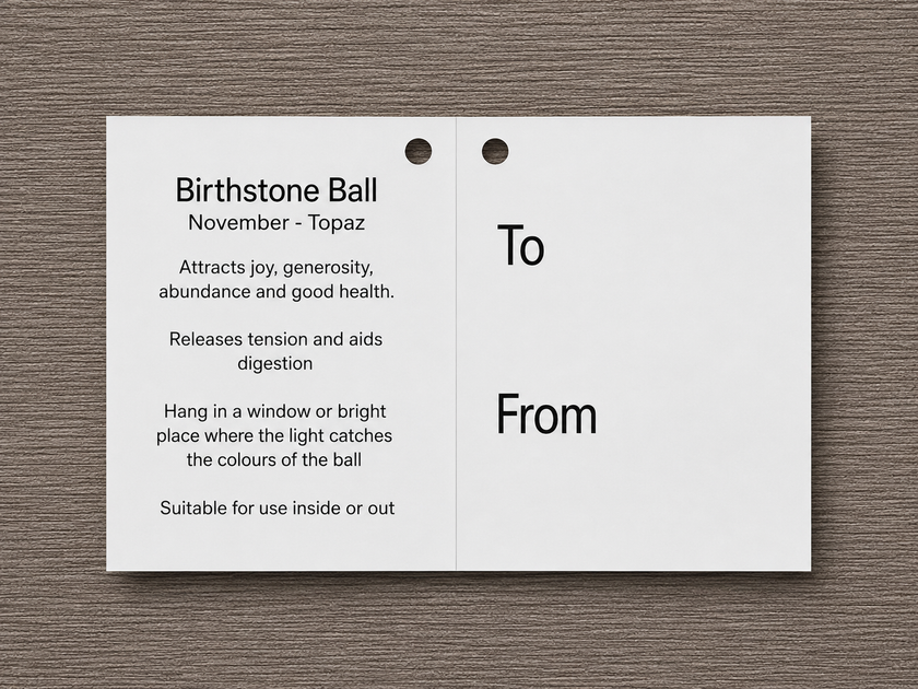 Birthstone Ball - November - Topaz