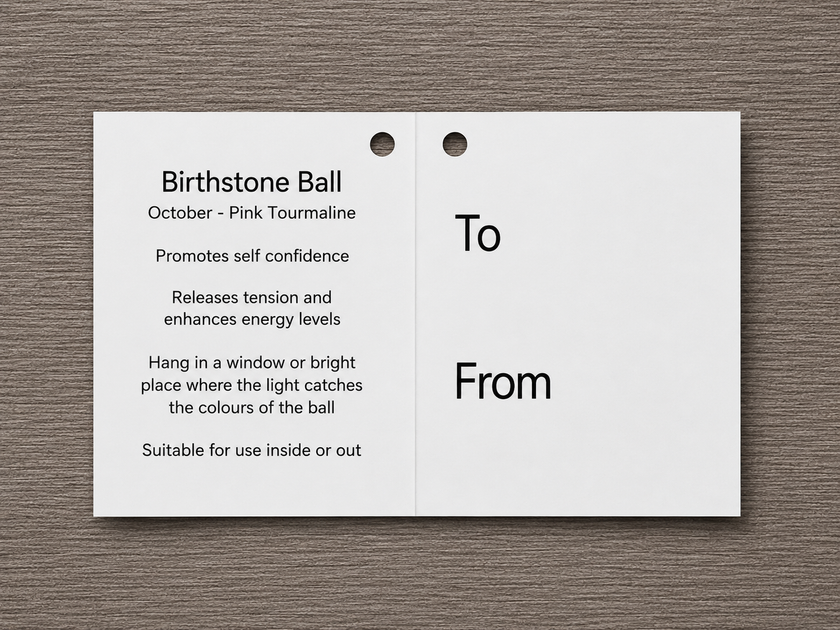 Birthstone Ball - October - Pink Tourmaline