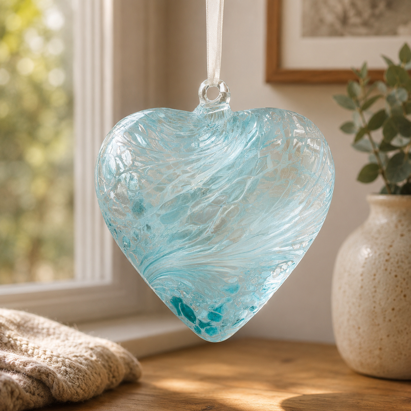 12cm Friendship Heart - Pastel Blue