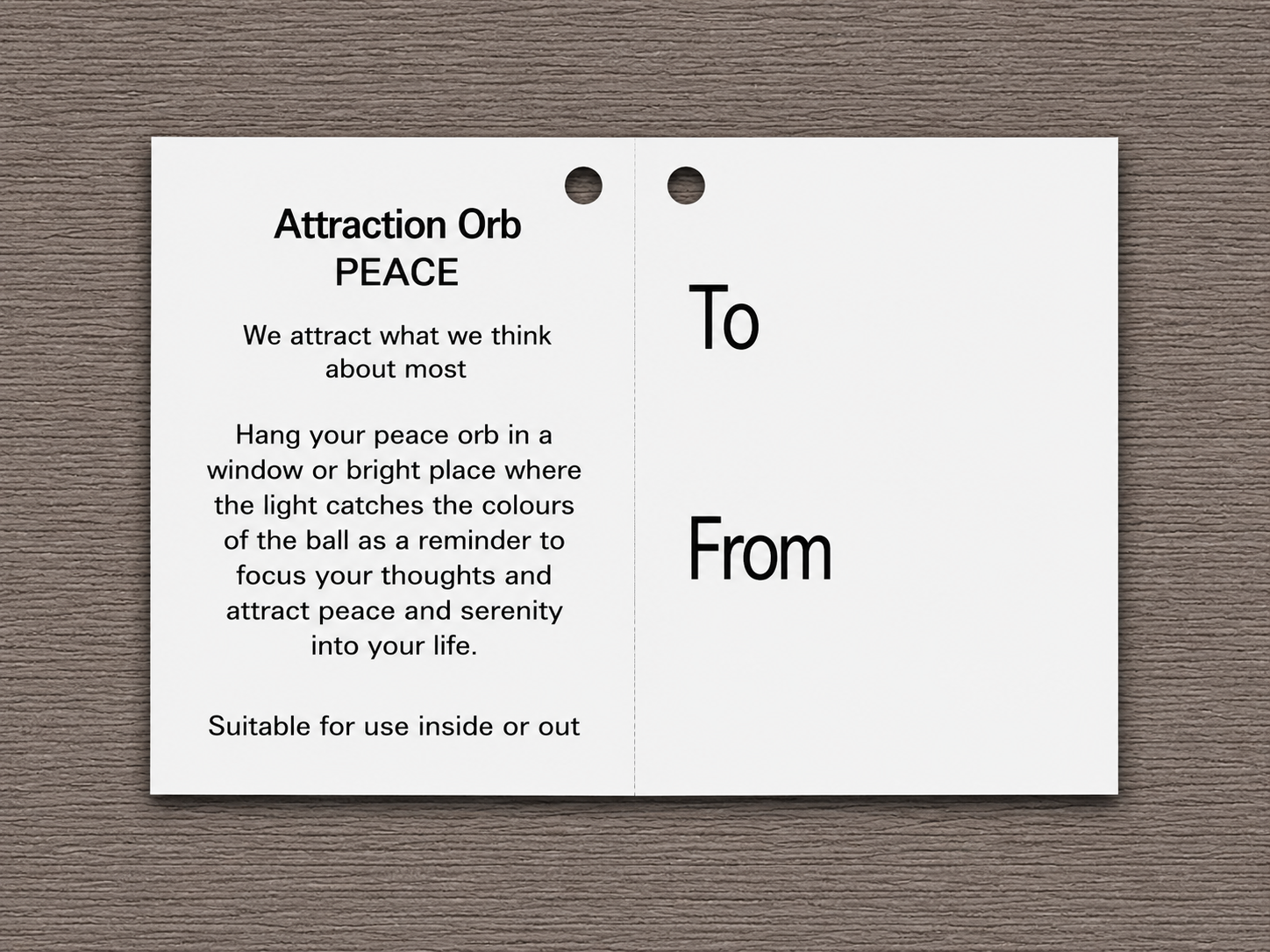 Attraction Orb - Peace