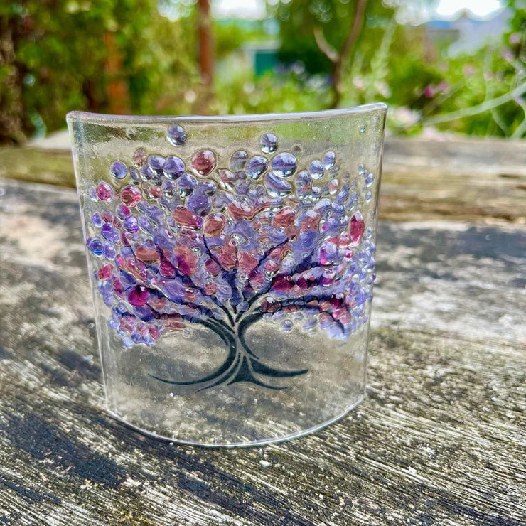 Glass Curve – Seasons Collection – Spring Pink (Handmade Decorative Ornament)