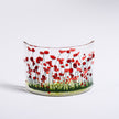 Handmade Fused Glass - Poppy Curve by Pam Peters Designs