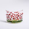Handmade Fused Glass - Poppy Curve by Pam Peters Designs