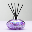 Violet Oval Reed Diffuser – Handcrafted Glass Bottle (No Oil)