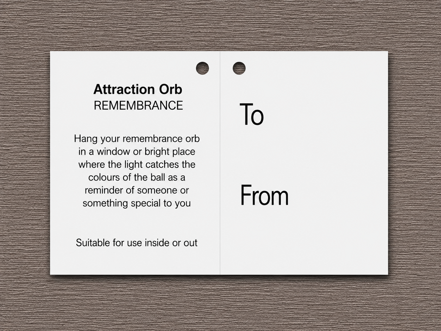 Attraction Orb - Remembrance