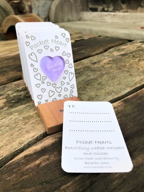 Pocket Heart - Sending Hugs - Lavender