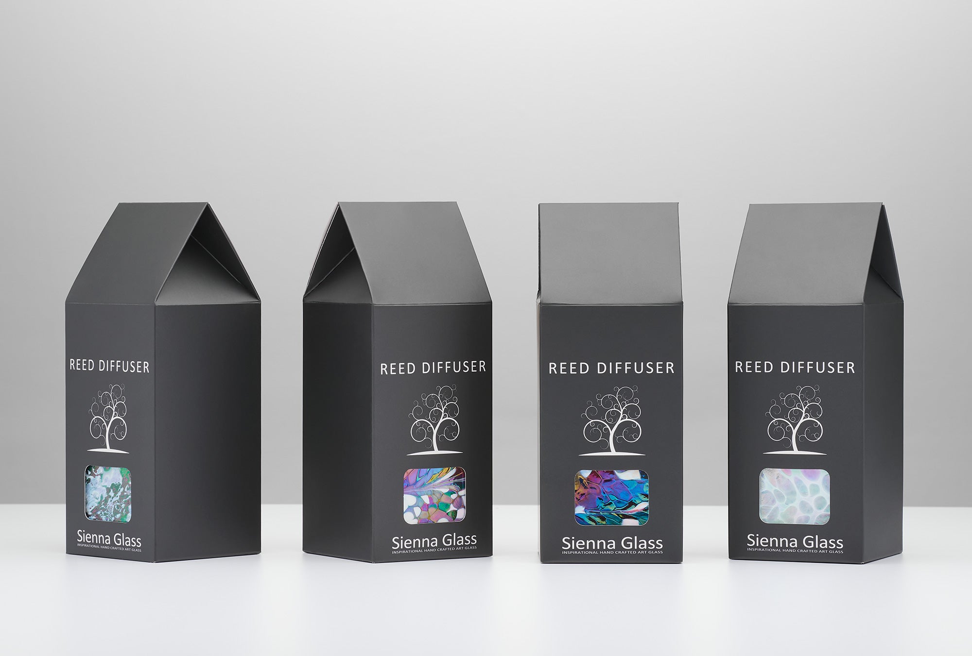 White Square Reed Diffuser – Handcrafted Glass Bottle (No Oil)