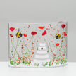 Fused Glass Curve – Bumble Bee & Poppy Design (Handmade)