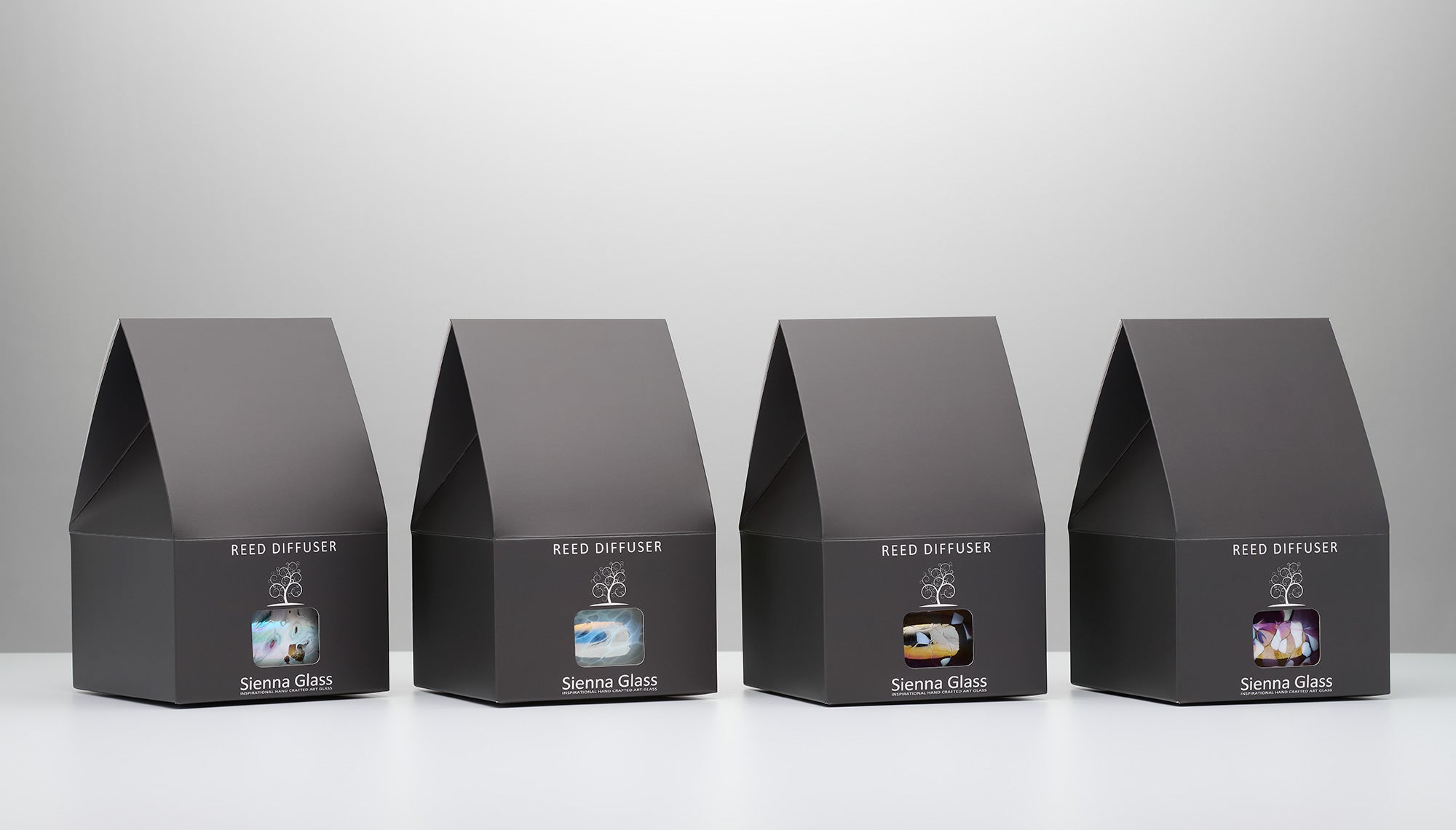 Violet Oval Reed Diffuser – Handcrafted Glass Bottle (No Oil)