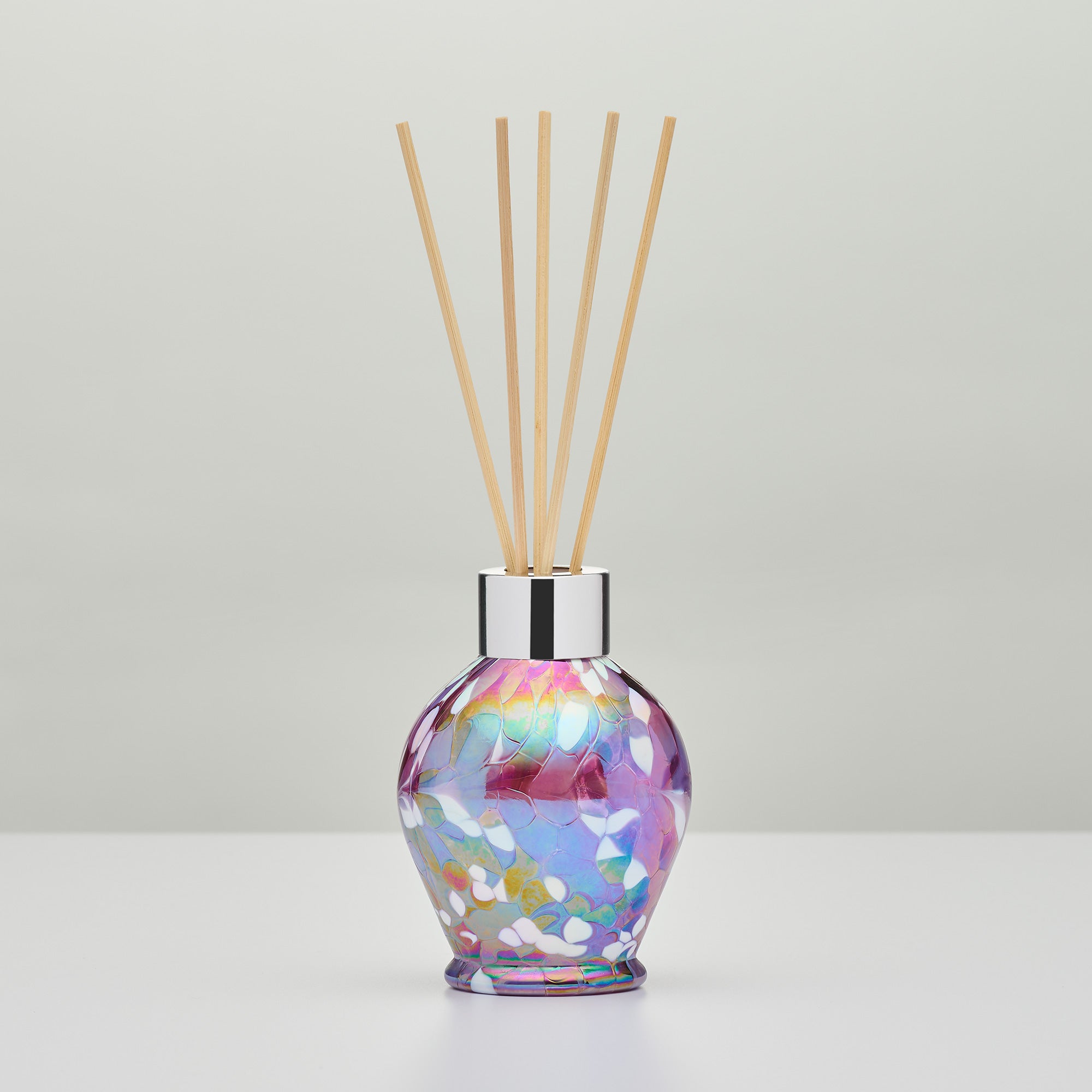 Violet Classic Reed Diffuser – Handcrafted Glass Bottle (No Oil)
