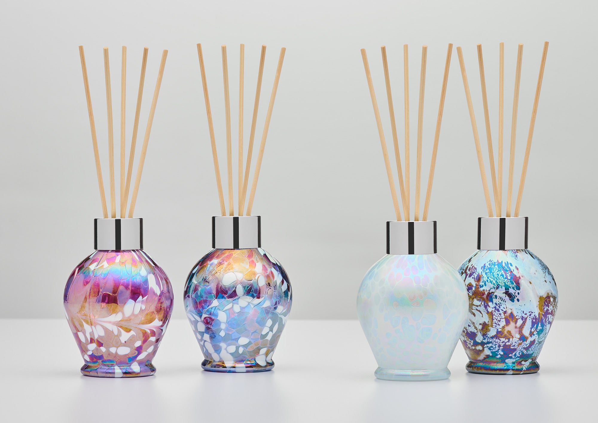 Violet Classic Reed Diffuser – Handcrafted Glass Bottle (No Oil)