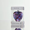 8cm Friendship Heart - Stay Strong - Purple & Blue