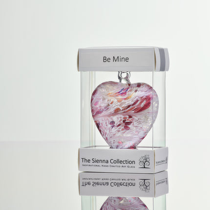 8cm Friendship Heart - Be Mine - Pastel Pink