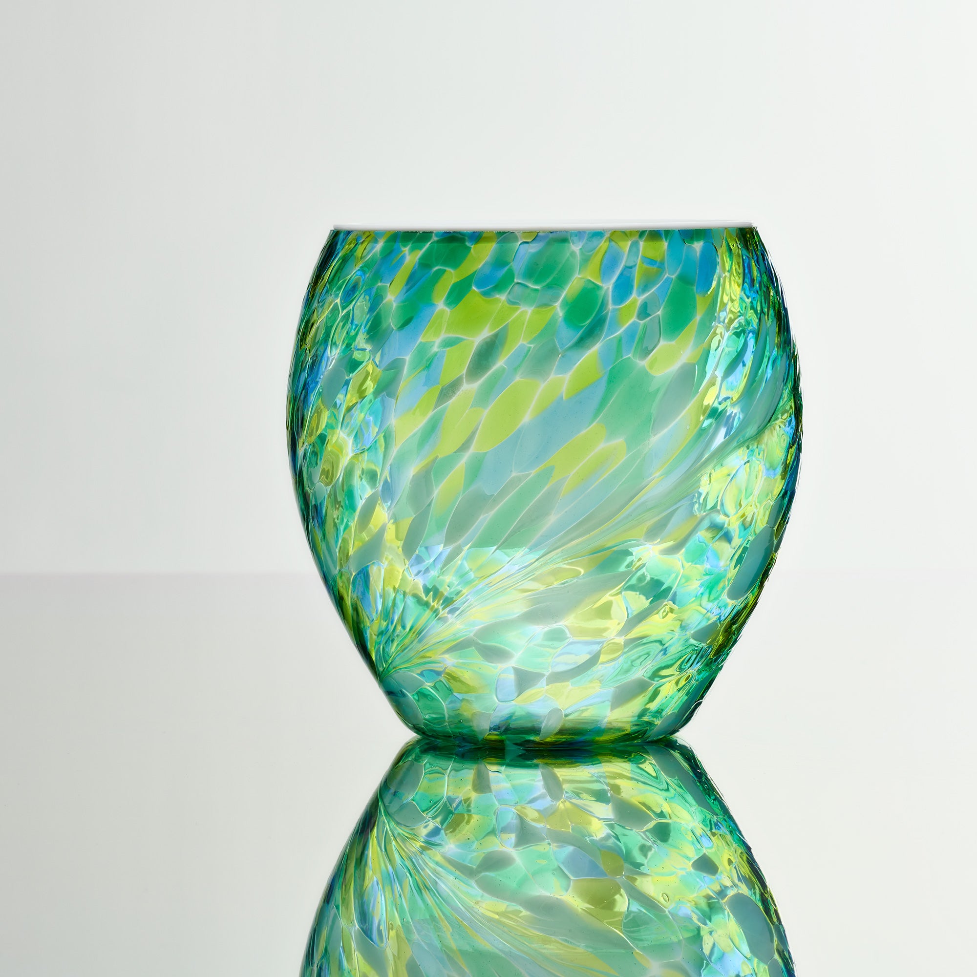 Self Watering Plant Pot – Green & Blue (Modern Indoor Planter)