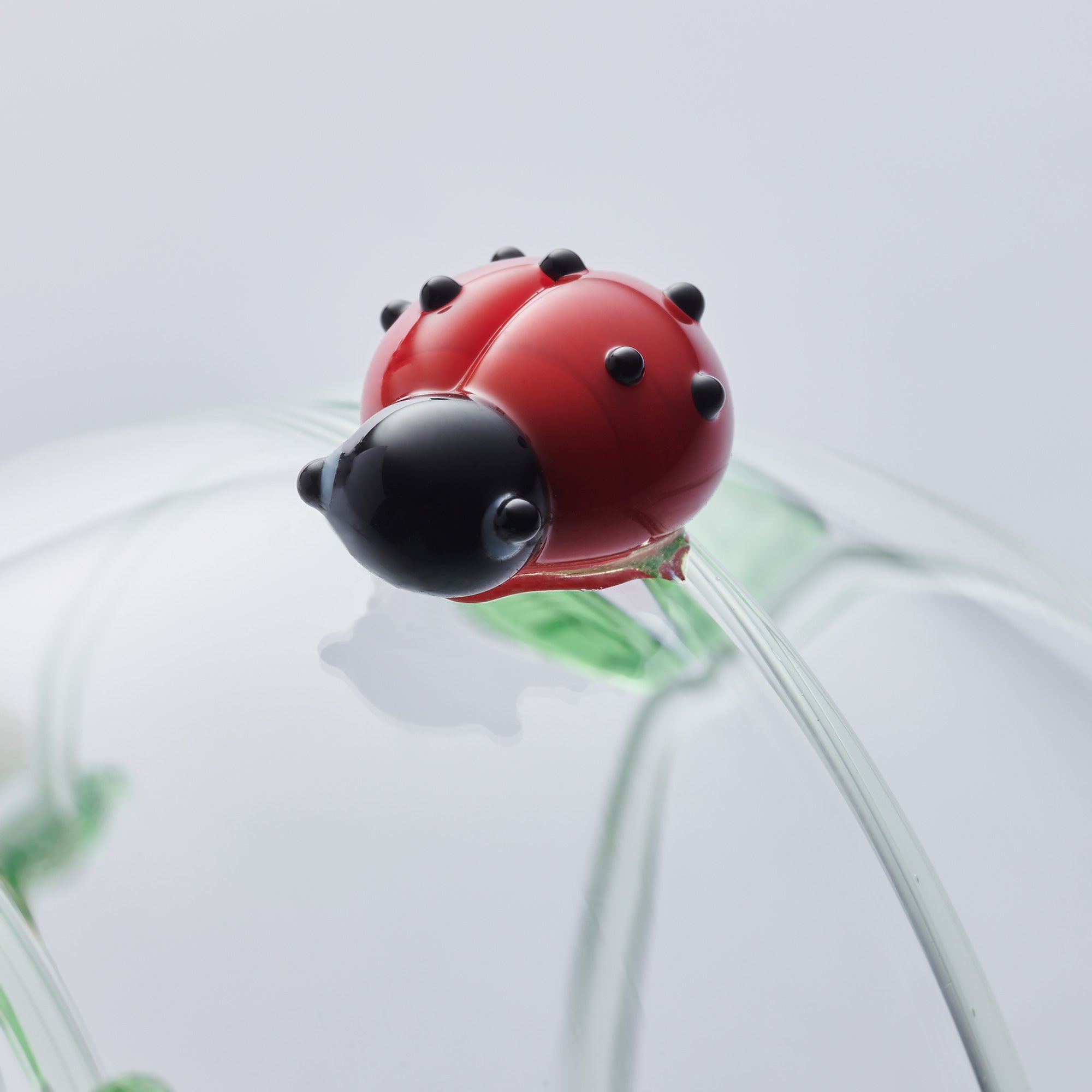 10cm Glass Globe – Wildlife Collection – Ladybird (Handcrafted Glass Ornament)