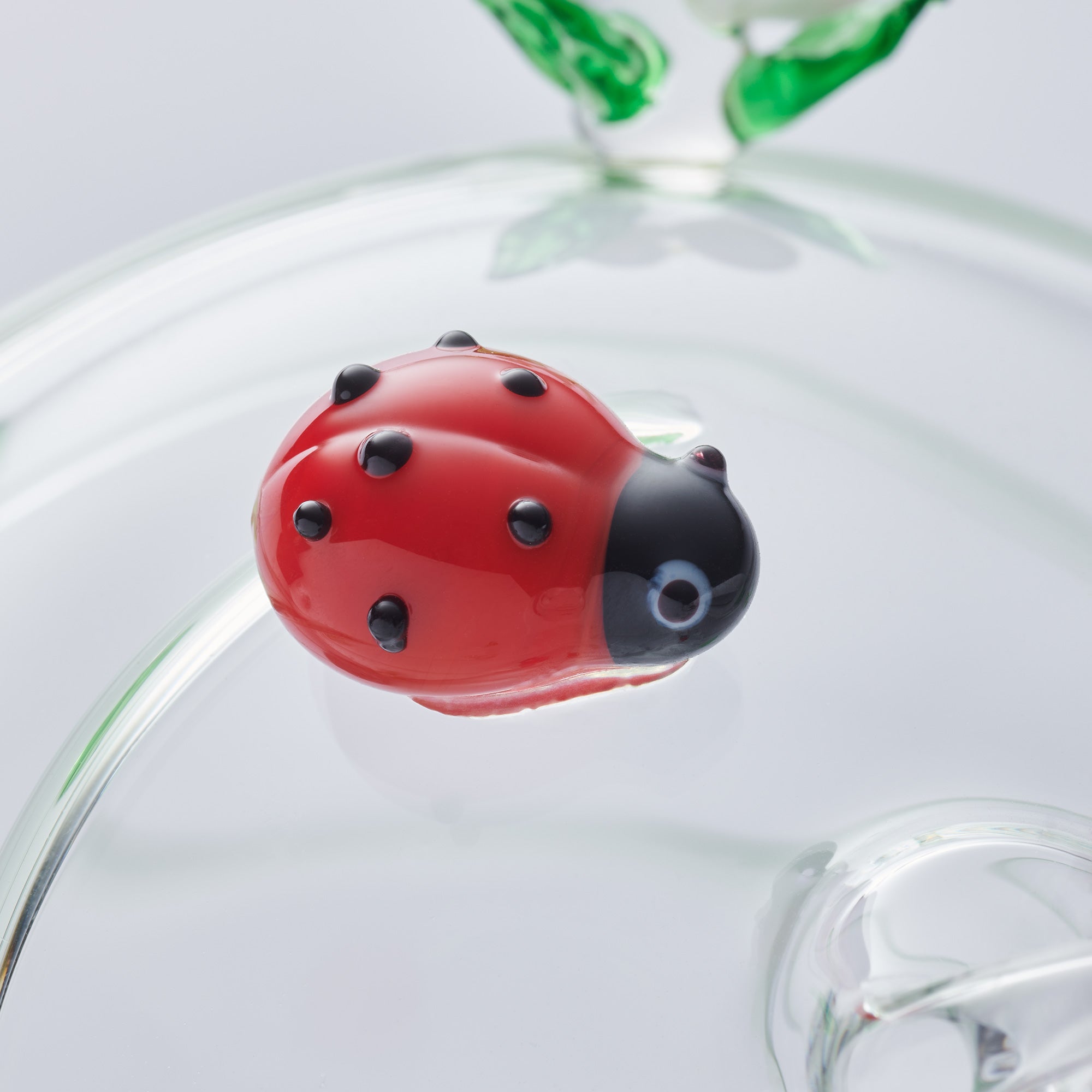 10cm Glass Globe – Wildlife Collection – Ladybird (Handcrafted Glass Ornament)