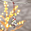 Handmade Fused Glass Hanging Tree Ornament – Multicoloured Design