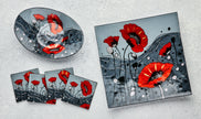 Square Plate - Wild Poppy