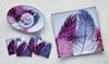 Square Plate - Whispering Feather - Violet