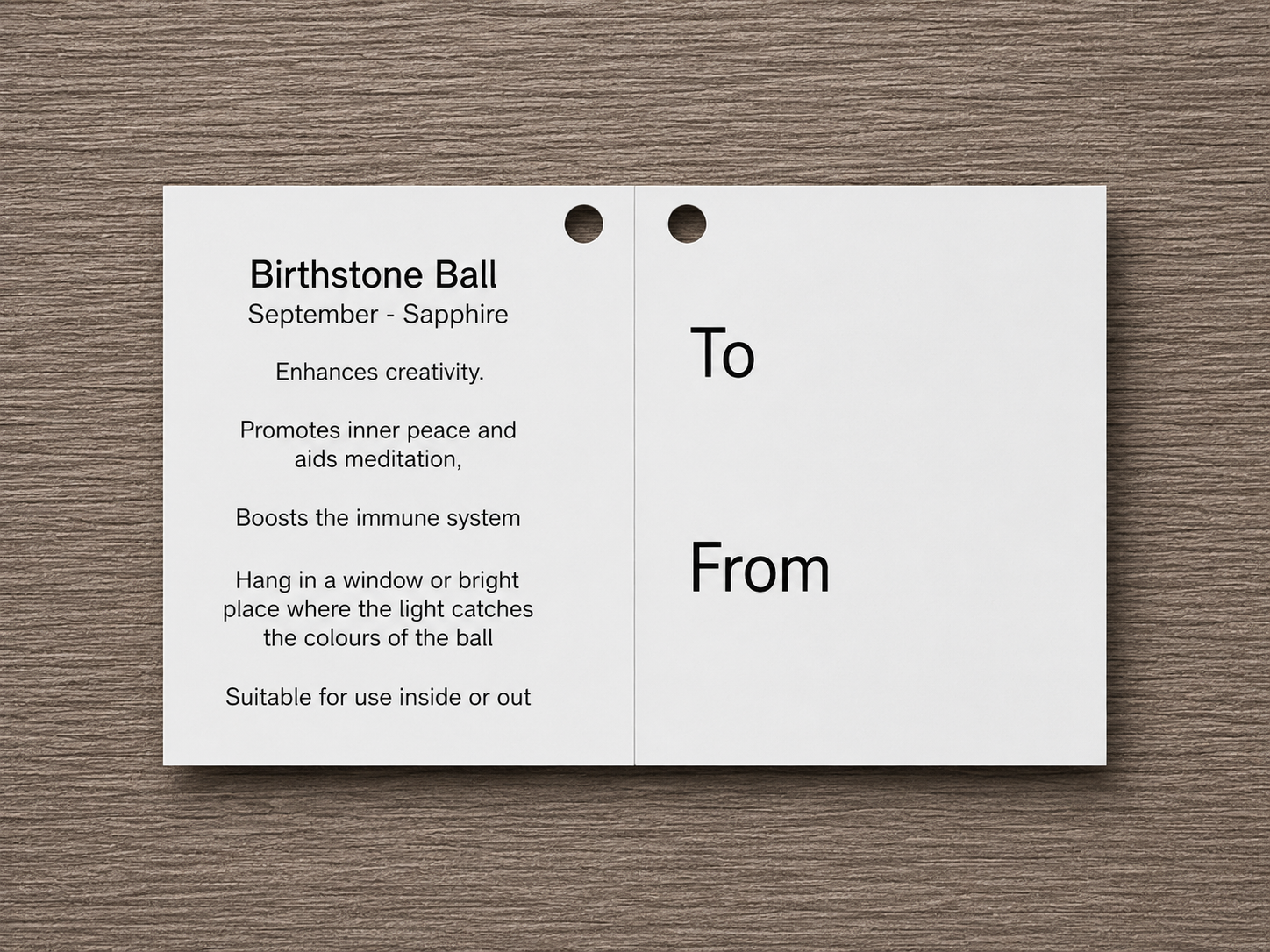 Birthstone Ball - September - Sapphire