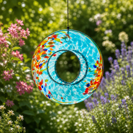 Hanging Bird Feeder - Teal